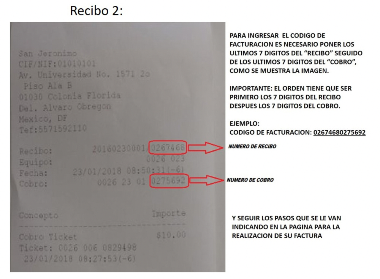 Opciones de Ticket para Facturar SysparK Estacionamientos